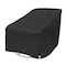 Modern Leisure Black Diamond Patio Swivel Lounge Chair Cover, Waterproof, 37.5 in. Lx39.25 in. Wx38.5 in. H, Black 3080 - alternate 1